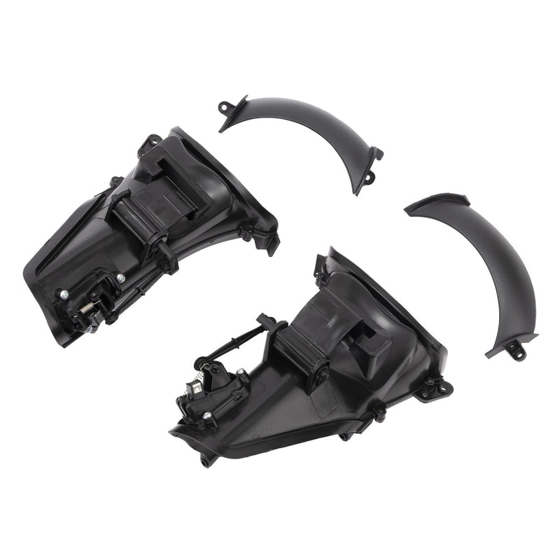 Black Front Fairing Air Duct for Harley Touring Road Glide 2015-23 ABS Plastic