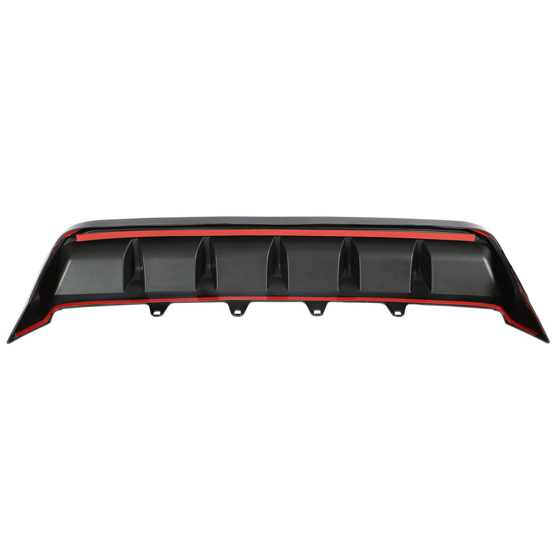 Shark Fin Rear Bumper Diffuser Glossy Black for Toyota Camry SE XSE 2018-2023