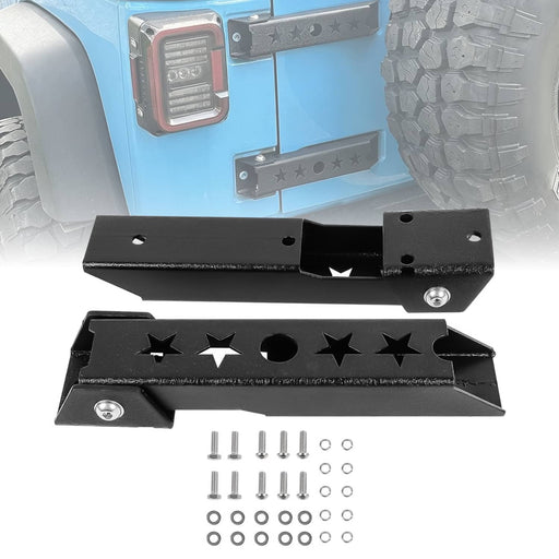 DURAFORCE Rear Tailgate Door Hinge Mounting Set 2Pcs for Jeep Wrangler TJ 1997-2006