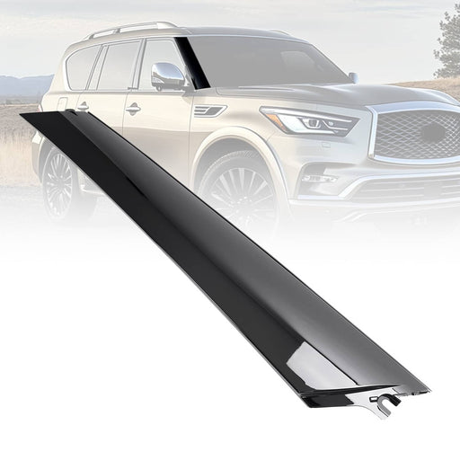 DURAFORCE Right Side Windshield Trim for Infiniti QX56 QX80 for Nissan Armada