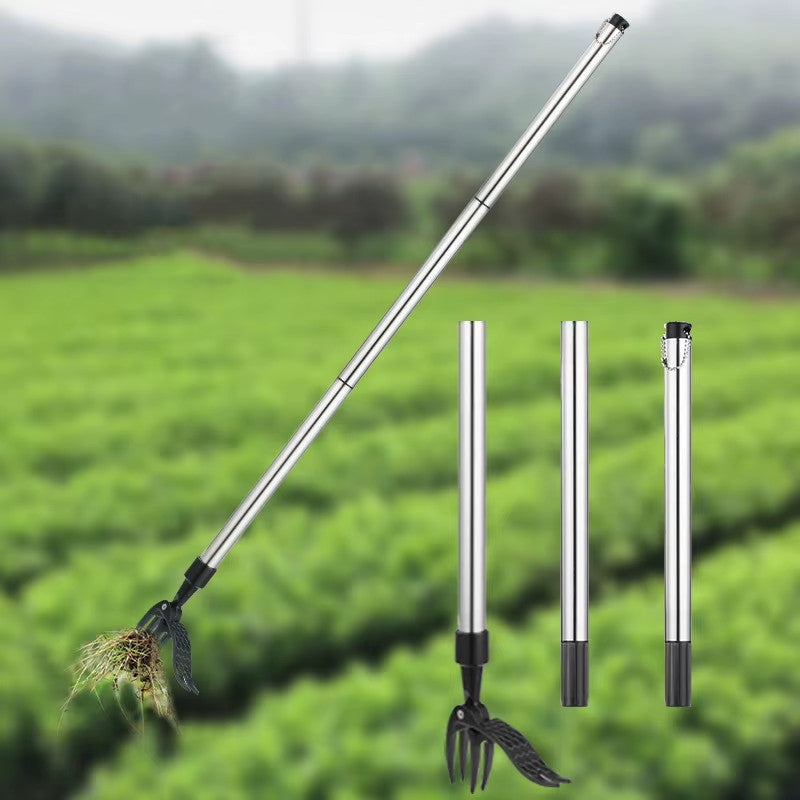 Stand Up Weeder Puller Weed Tool with Handle Garden Root Remover