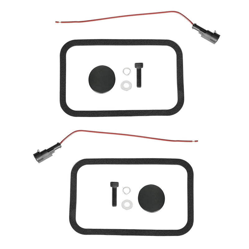 DURAFORCE Manual Door Mirror Set for Chevy/GMC Kodiak Topkick Truck 2003-2009 Heated