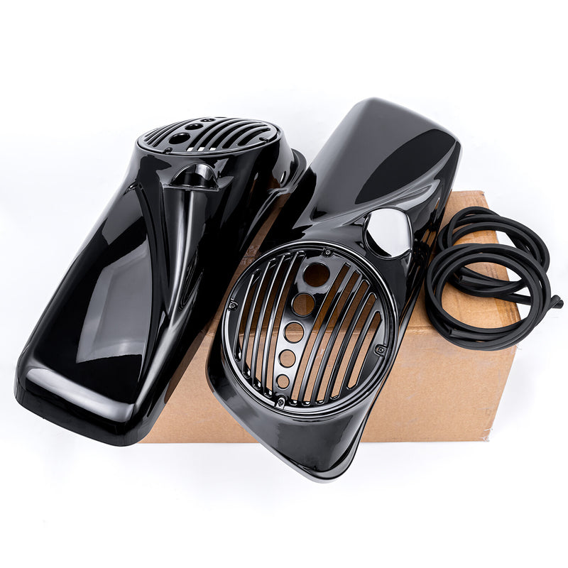 ABS 8" Speaker Lids with Tweeter Port for Harley Touring Models 2014-2023