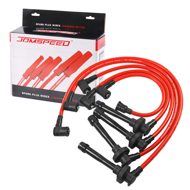 10.5mm Spark Plug Wire Set for Honda Accord 1998-2002 2.3L DX LX 10 Pieces