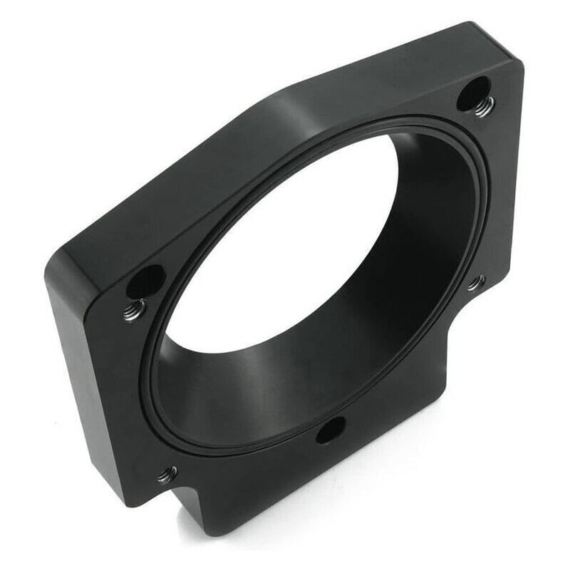 Black 92mm Throttle Body TPS IAC Adapter Plate for Chevy GM LSX LS LS1 LS2