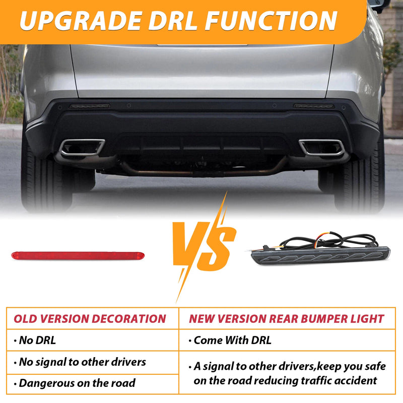 DURAFORCE For 2023 2024 Honda CRV LED Side Marker Light + Reflector Tail Lamp Smoked Lens