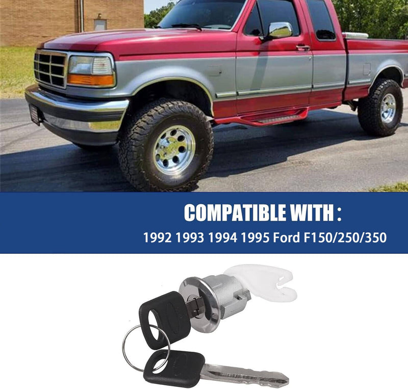 Ignition Door Lock Cylinder Set for Ford Bronco F-150 250 350 Keyed Alike