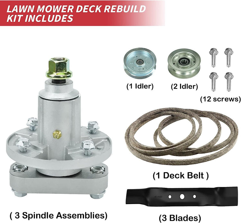 48 Inch Deck Rebuild Kit for John Deere L120 L130 GY20050 GY20996 L2048 L2548 GX21833