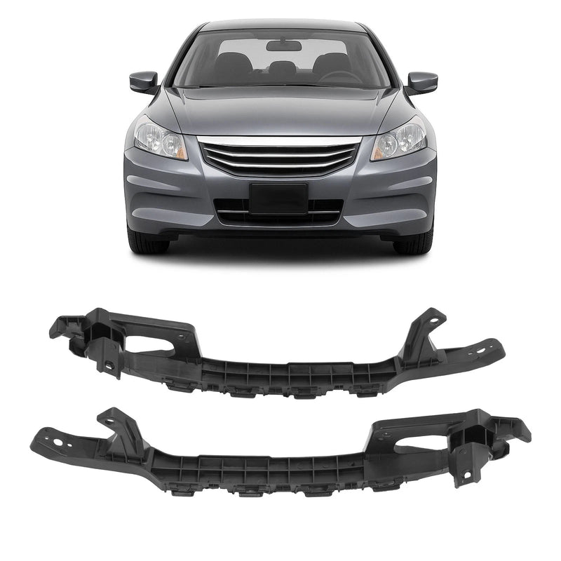 DURAFORCE Front Bumper Bracket Driver and Passenger Side Fit 2008-2012 Honda Accord Sedan