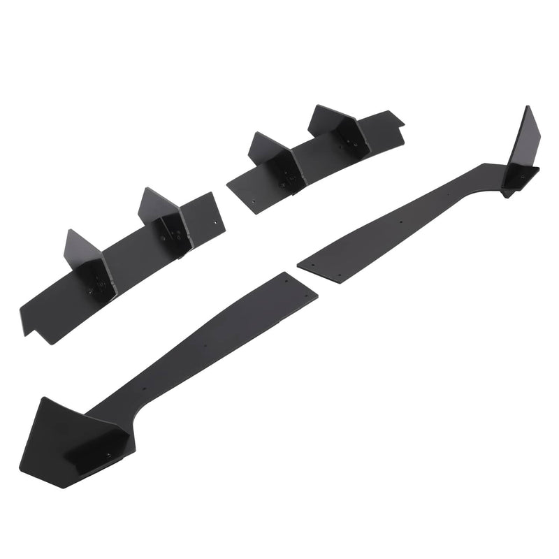 DURAFORCE Rear Bumper Diffuser Rear Side Splitter PE for Ford Mustang 2018-2021 19 20