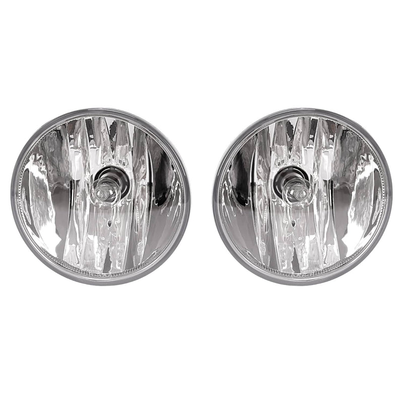 DURAFORCE Clear Fog Light for Chevy Colorado 2021-2022 With Bezel Relay Switch Bulb Pair