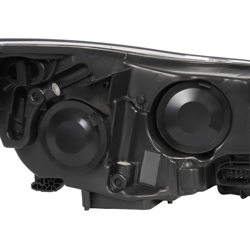 DURAFORCE Clear Lens Halogen Left Driver Side Headlight for Ford Focus 2012-2014 W/Bulb