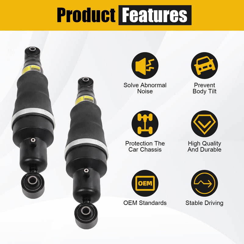 Pair Rear Air Suspension Shock Struts for Infiniti QX56 Nissan Armada