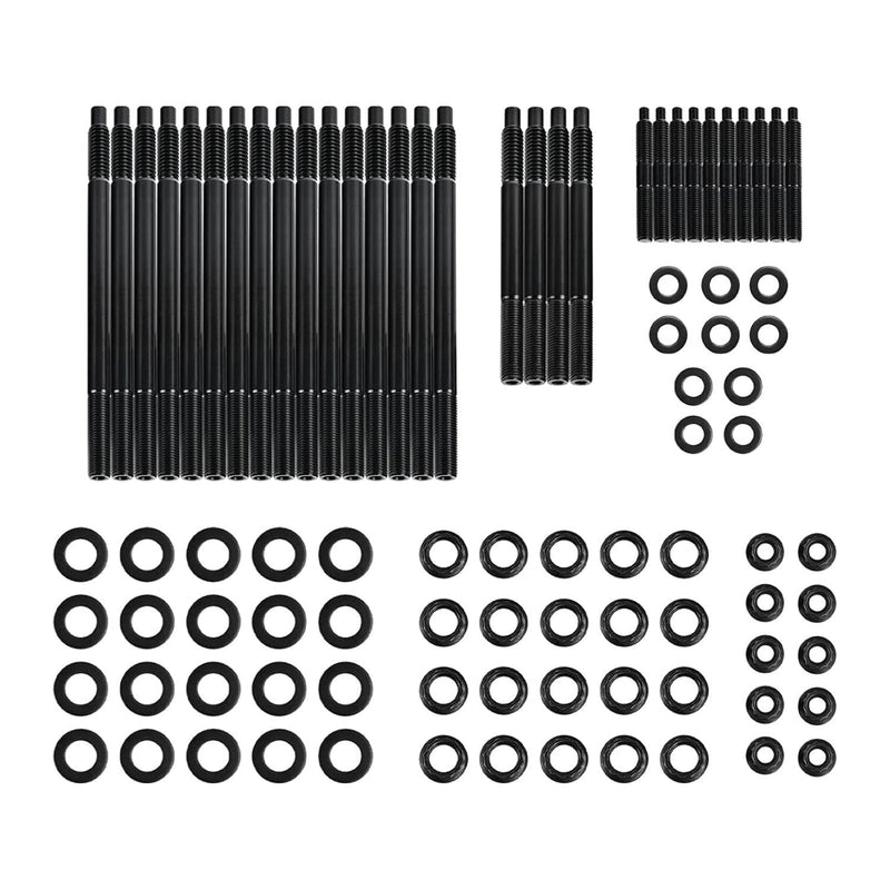 Black Cylinder Head Stud Kit for Chevy LS1 LQ9 LS6 4.8L 5.3L 6.0L 97-03