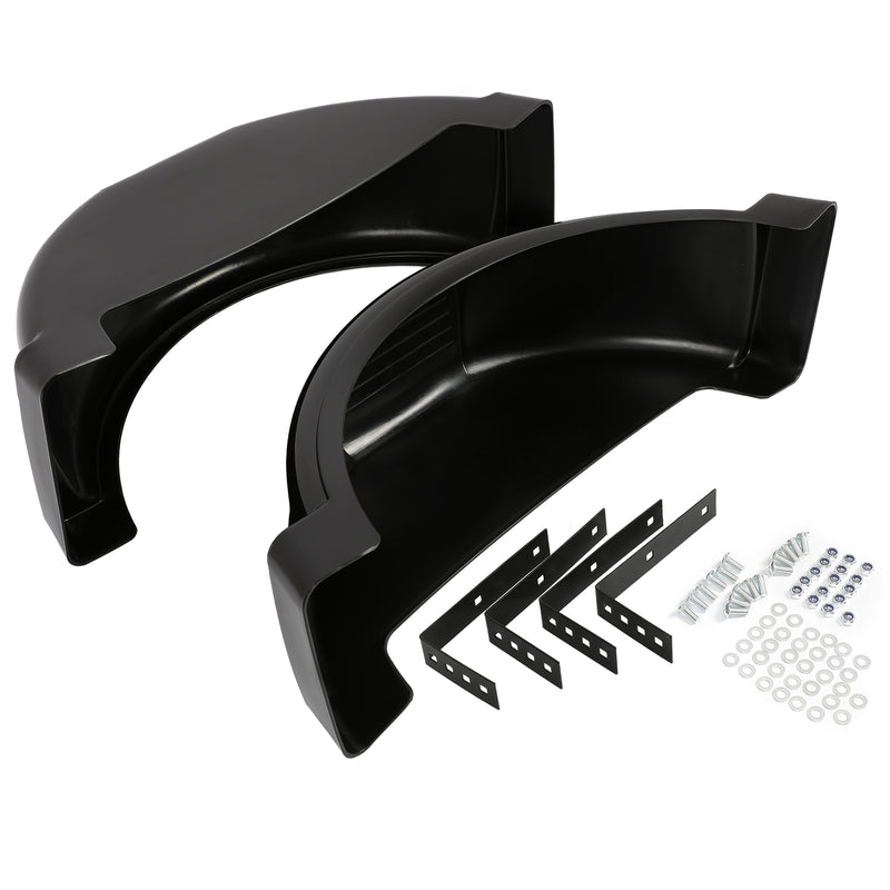 LH & RH Trailer Fenders w/ 13" Diameter Wheels for Single-axle Trailers