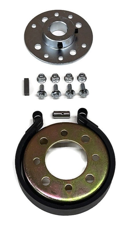 4 Inch Brake Band Drum and Hub Kit for Go Kart Mini Bike ATV Quad 1 Inch Axle