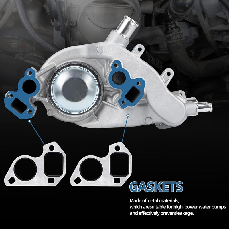 Water Pump w/ Thermostat for Chevrolet GMC Vortec 4.8L 5.3L 6.0L 6.2L 07-16