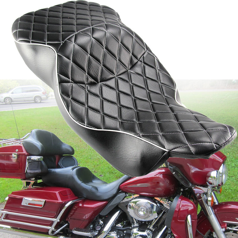 Driver Passenger Seat for Harley Touring Electra Glide Classic 1997-2007
