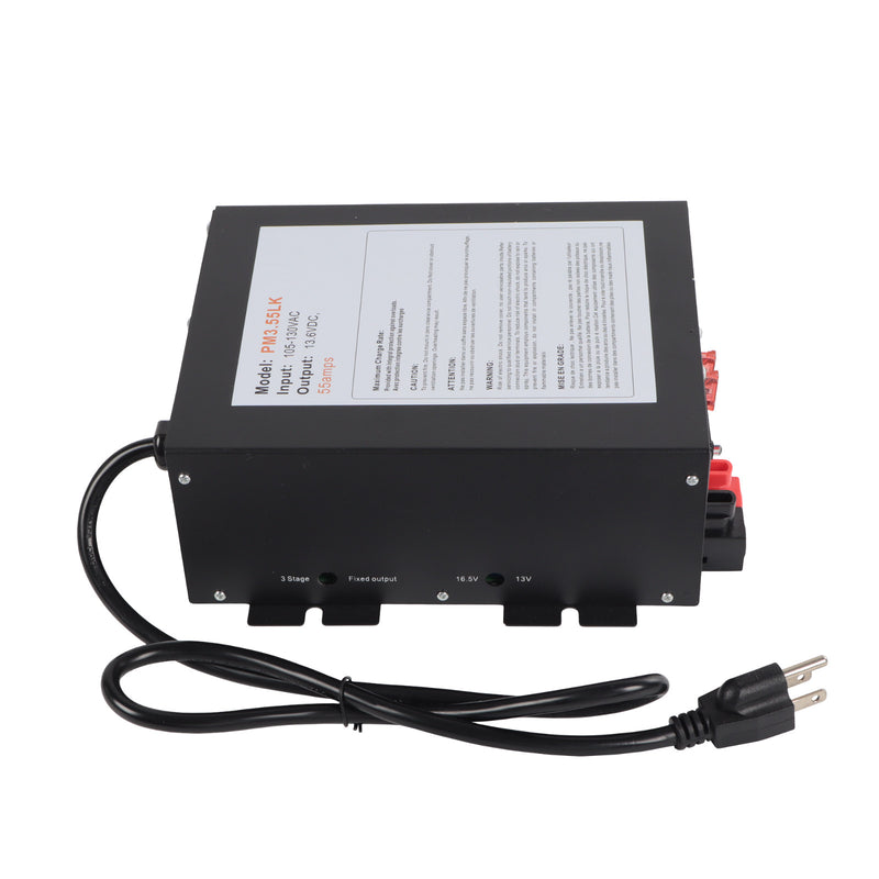 PM3-55LK RV Power Converter 110V to 12V DC Charger 55 Amp for Reliable RV