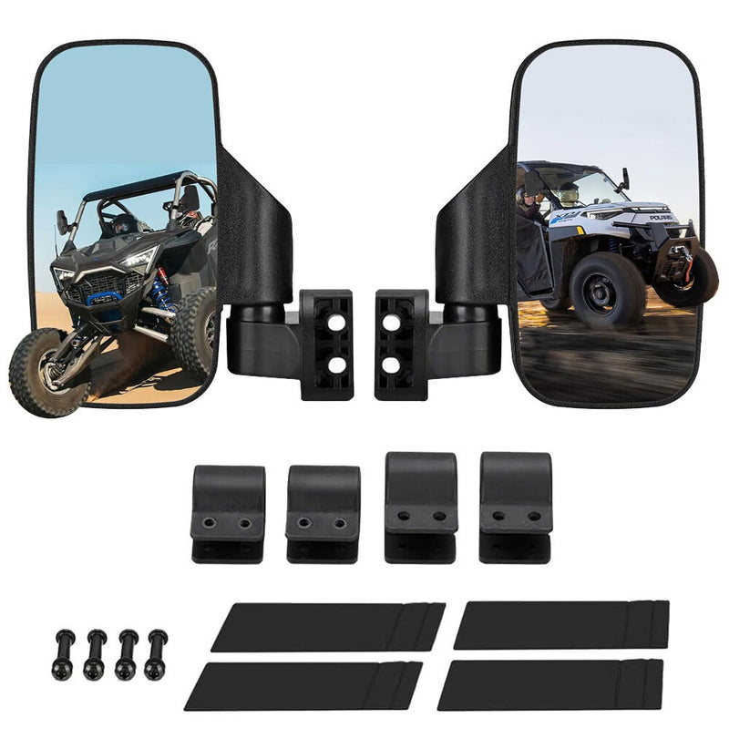1.75"-2" UTV ATV Rearview Side View Mirrors 360° for Kubota RTV900 X900 X1100C