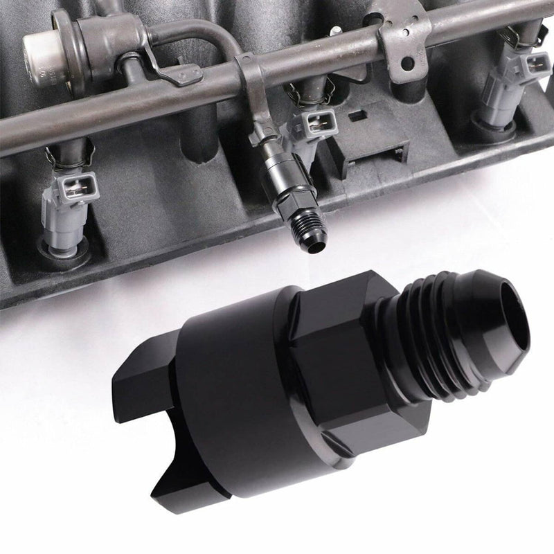 6AN AN6 to 3/8 GM Quick Connect EFI Female Fuel Adapter Fitting LS 2PC