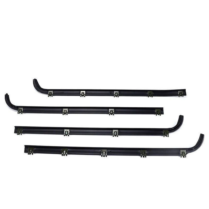 4PCS Door Window Seal Belt Weatherstrip Kit for Ford F150 F250 F350 1987-1997