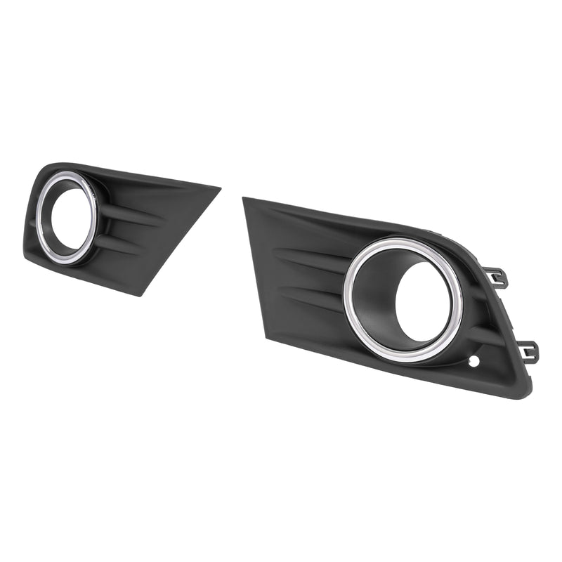 Left Right Fog Light Cover Bezel With Chrome Ring Trim for Honda Pilot 2012-2015