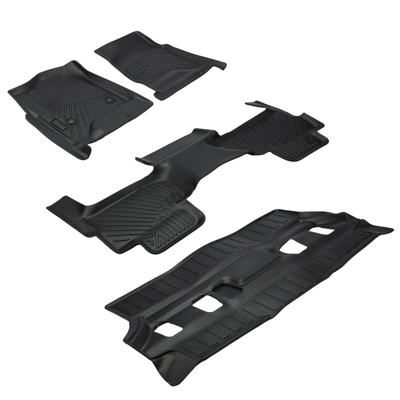 All Weather Floor Mats Liner for Chevrolet Tahoe GMC Yukon Not XL 2015-2020