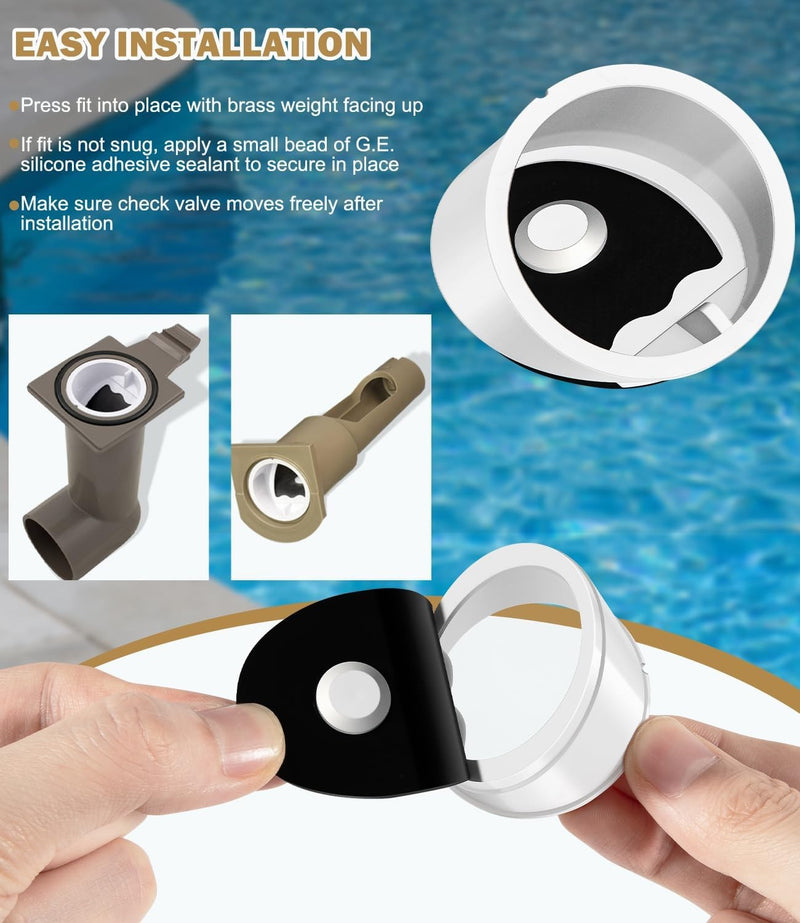 ECX4077B1 Check Valve Replacement for Hayward Perflex RegenX D.E. Filter