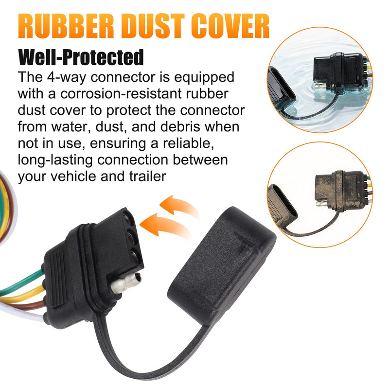 55336 Trailer Hitch Wiring Tow Harness for Honda Pilot 2003-2008 CR-V 1997-2006