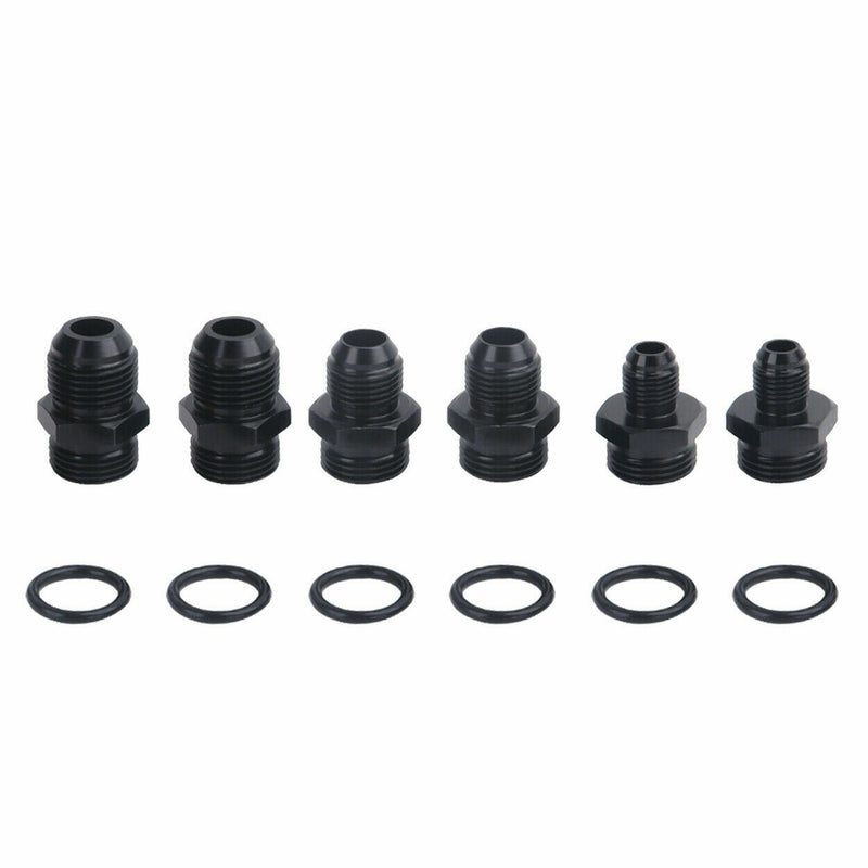 Universal Racing In-Line Fuel Filter AN6 AN8 AN10 Adapter 40 Micron Cleanable