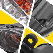 DURAFORCE Turn Signal Parking Lights Clear Lens Front Left Right for Fiat 500 2012-2017
