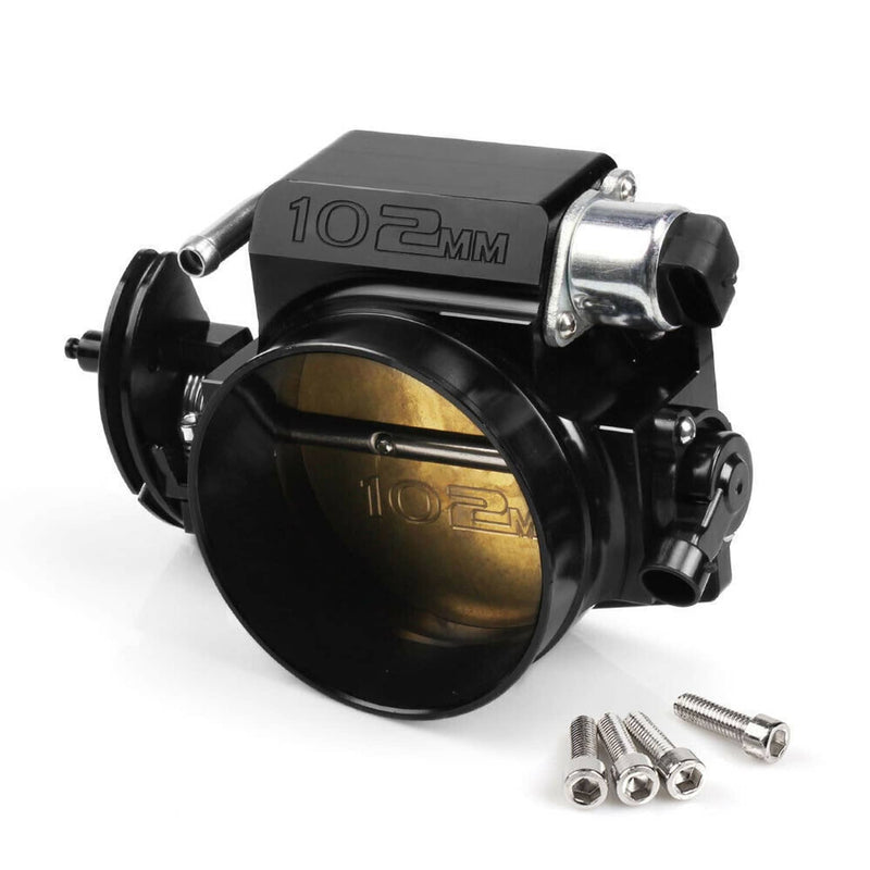 102mm 4 Bolt Throttle Body TPS IAC Aluminum for GM Gen III LS1 LS2 LS6 LS7