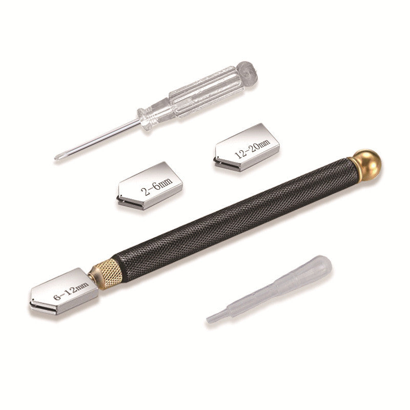 Glass Cutter Tool 2-20mm Mosaic Tile Mirror Cutter with Oil Feed Carbide Tips