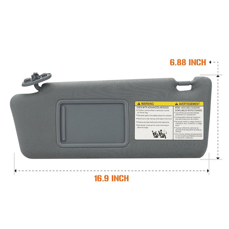 Sun Visor Set LH Driver RH Passenger Side for 2005-2015 Toyota Tacoma Pair