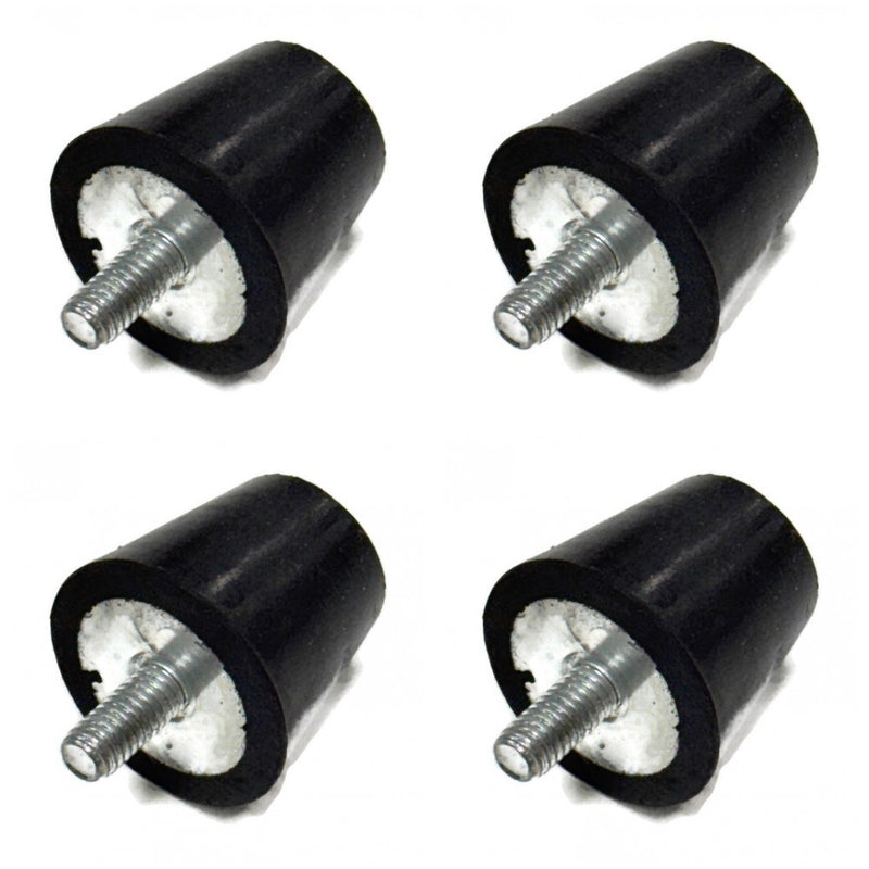 3/4 Inch Stud 5/16 18 Suspension Rubber Bump Stops Axle Snubbers Bumpers 4 Pack
