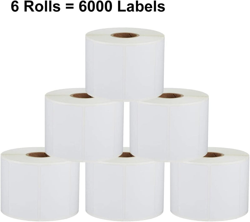 30334 Multipurpose 6000 Thermal Labels 2 1/4 x 1 1/4 Inch 6 Rolls