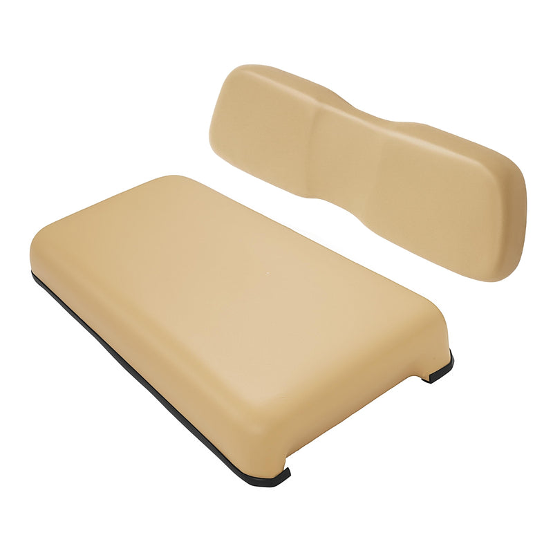 Front Seat Bottom & Back Cushion for Club Car DS 2000.5-UP Tan Golf Cart