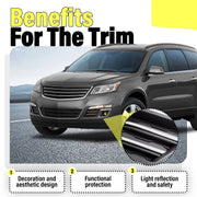 DURAFORCE GM1039150 Fog Light Bezel Trim Covers for Chevrolet Traverse 2013-2017 Pair