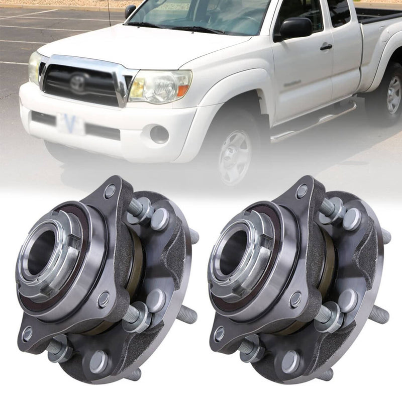 Pair Front Wheel Bearing Hub fit for Toyota 4Runner Tacoma 2WD PreRunner 2005-15