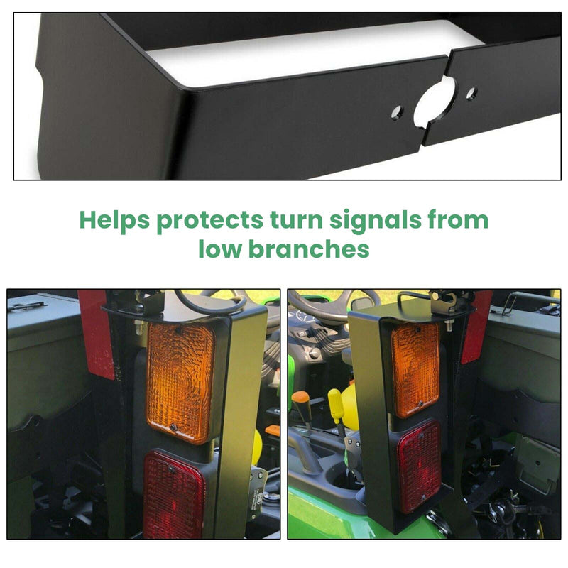 BLV10400 Left Right Brush Light Guards for John Deere 1023 1025R 1026R 2025R