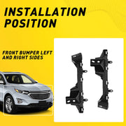 DURAFORCE Front Bumper Reinforcement Pair Support Bracket for 2018-2022 for Chevrolet