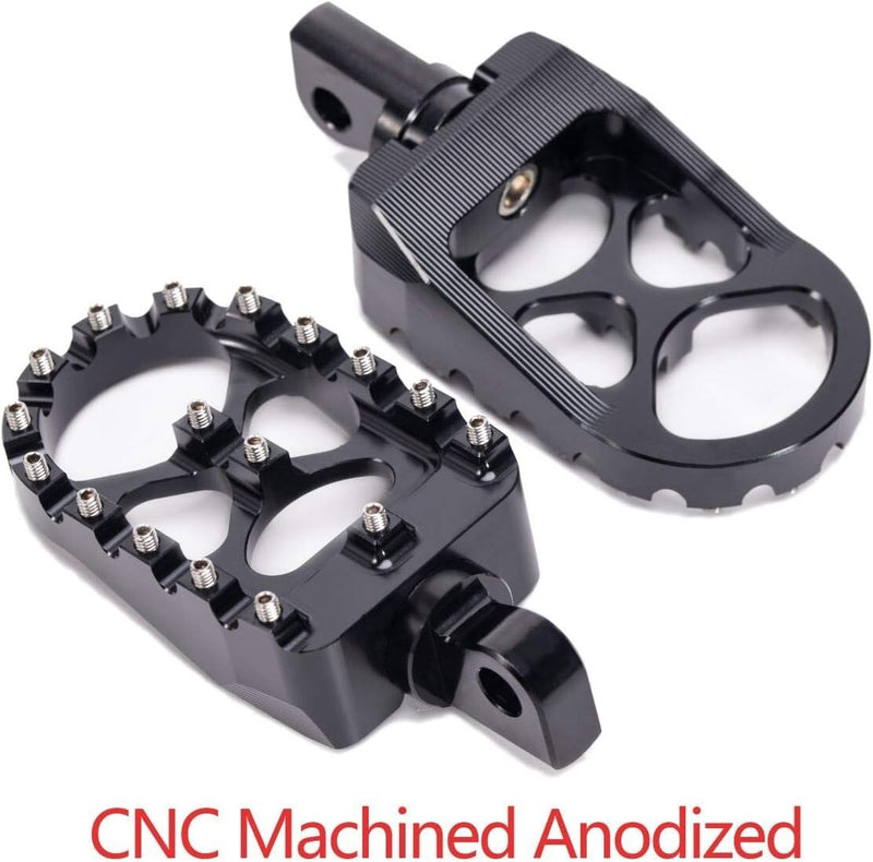 CNC Wide Fat Foot Pegs MX Style Footpegs for Harley Dyna Sportster Bobber