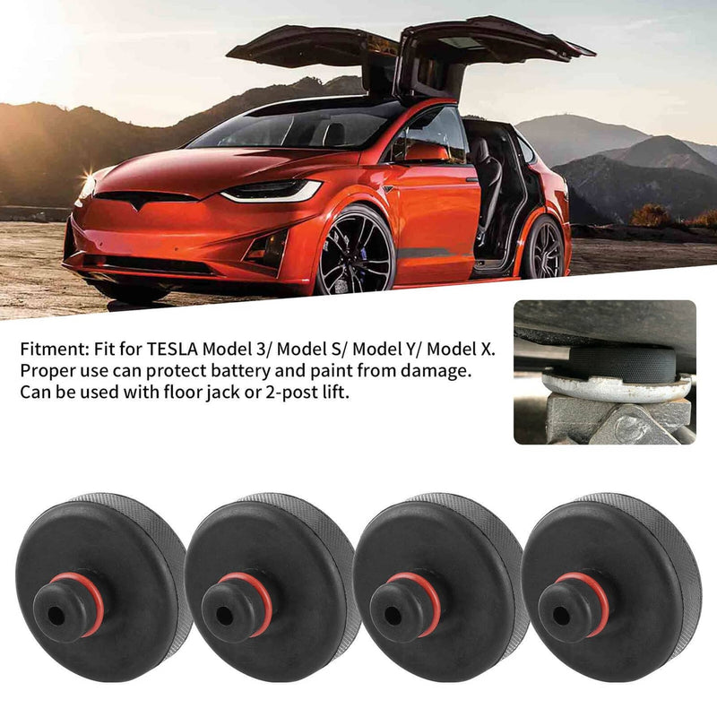 4Pcs Rubber Jack Lift Pad Adapter Tool for Tesla Model 3 Y S X