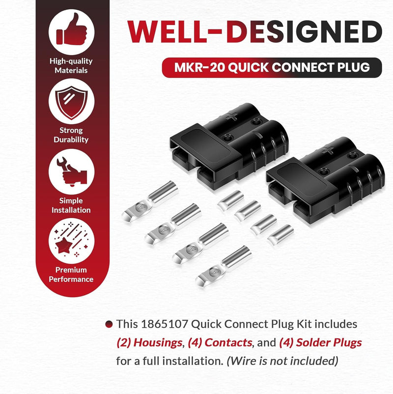 1865107 MKR-20 Quick Connect Plug for Minn Kota Edge Riptide Terrova Fortrex