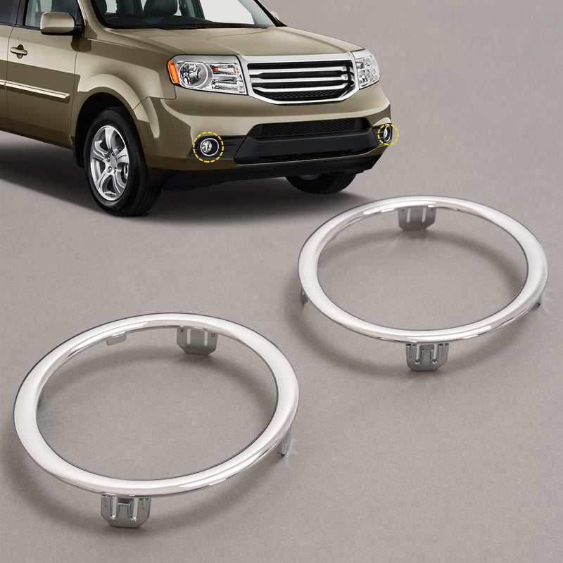 Front Fog Light Cover Trim for Honda Pilot 2012-2015 Driver LH Passenger RH Side
