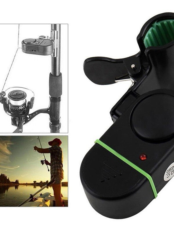 4PCS Fishing Bite Alarm Electronic LED Clip On Fish Rod Sound Alarm