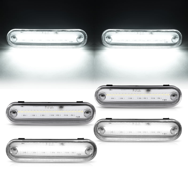 Clear Front Rear LED Side Marker Light for Mazda Miata MX-5 1990-2005 4PCS
