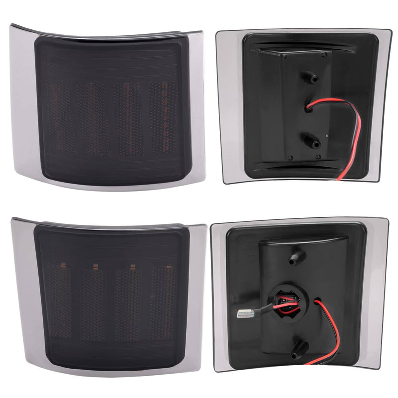 DURAFORCE Smoke Sequential LED Corner Marker Lights for Chevy C/K 1500 2500 1994-1999 4PC