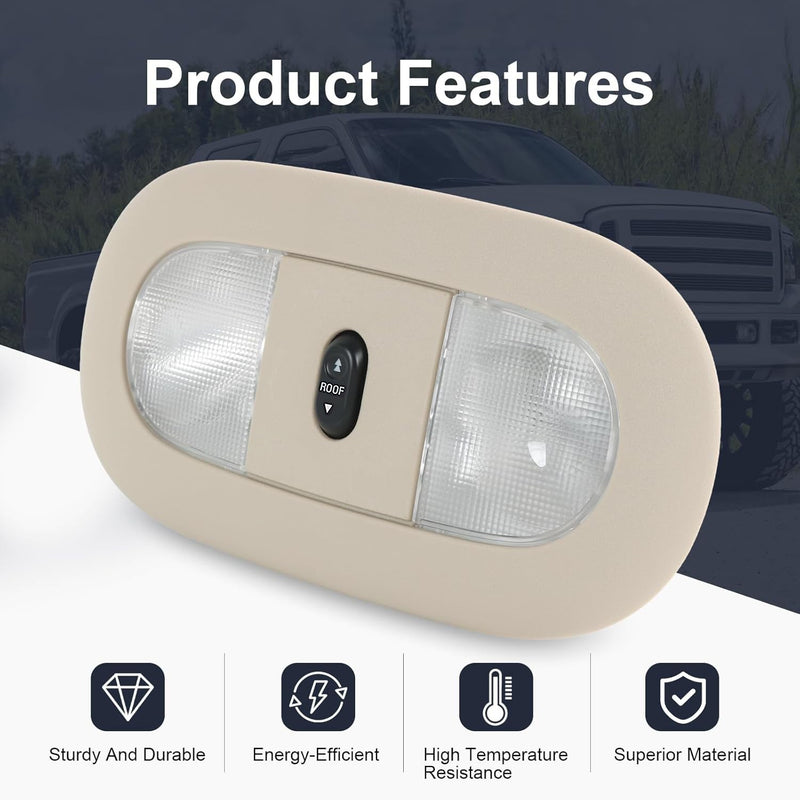 Ford F250 F350 Overhead Console LED Light Sunroof Switch Beige 8C3Z25519A70AA